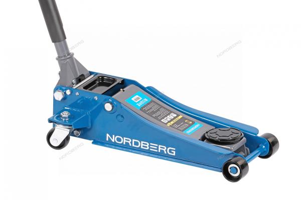 Домкрат подкатной 2,5 т с резиновой насадкой N32025E