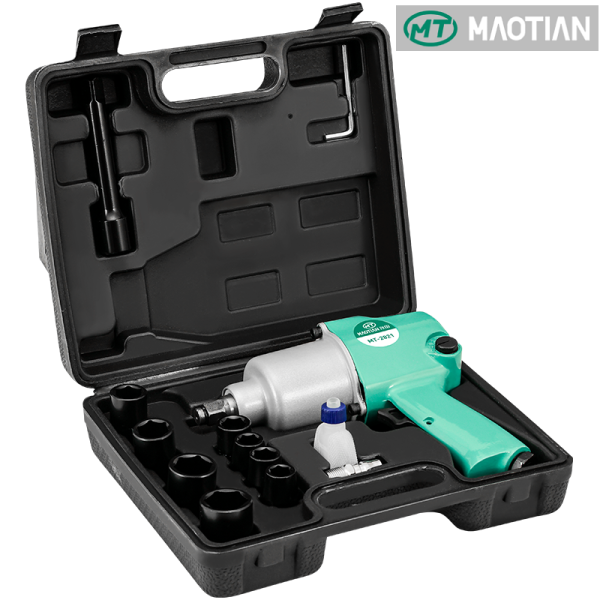 Гайковерт пневматический ударный 1/2" Twin Hammer 720Нм с головками MAOTIAN МТ-2821