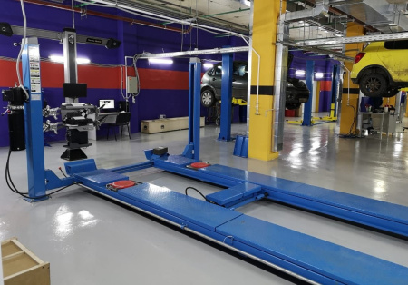 Подъемник четырехстоечный электрогидравлический F4D-4